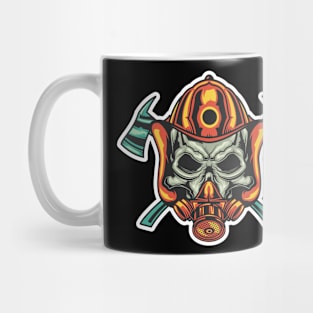 axe skull Mug